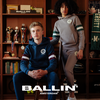 Ballin Amsterdam Hoodie with contrast fabric at sleeves and chest print - Bubbles & Bo