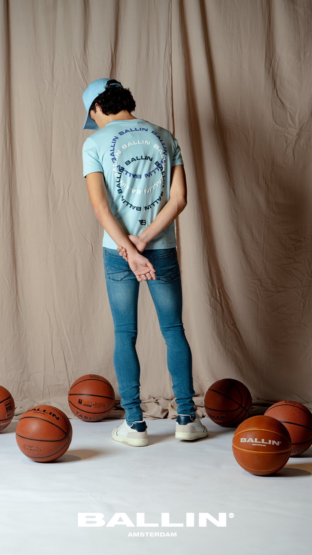 Ballin Amsterdam T-shirt with front and backprint - Bubbles & Bo