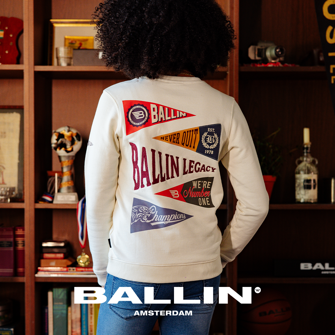 Ballin Amsterdam T-shirt with front logo and back artwork - Bubbles & Bo