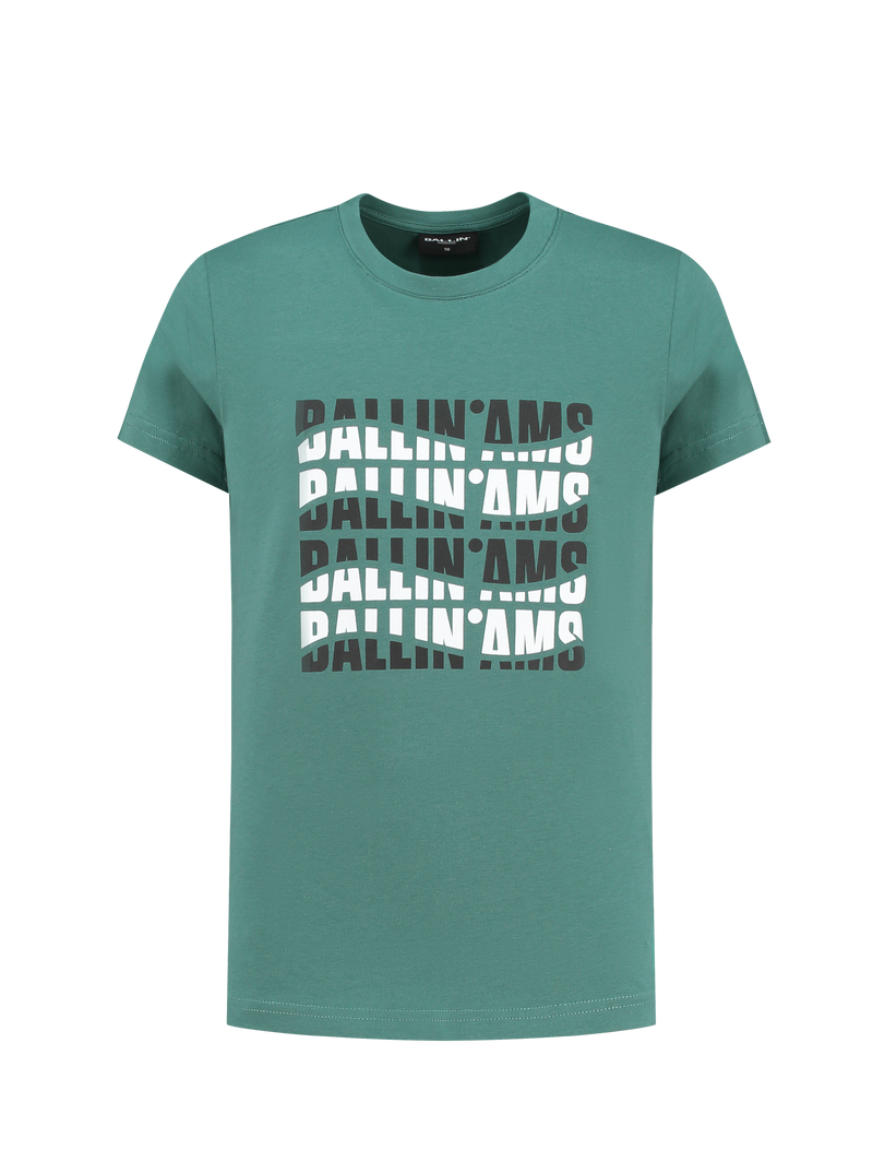 Ballin Amsterdam T-shirt with frontprint - Bubbles & Bo