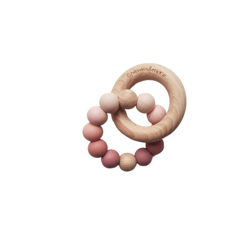Chewies Basic Rattle Mini - Ombre Rose