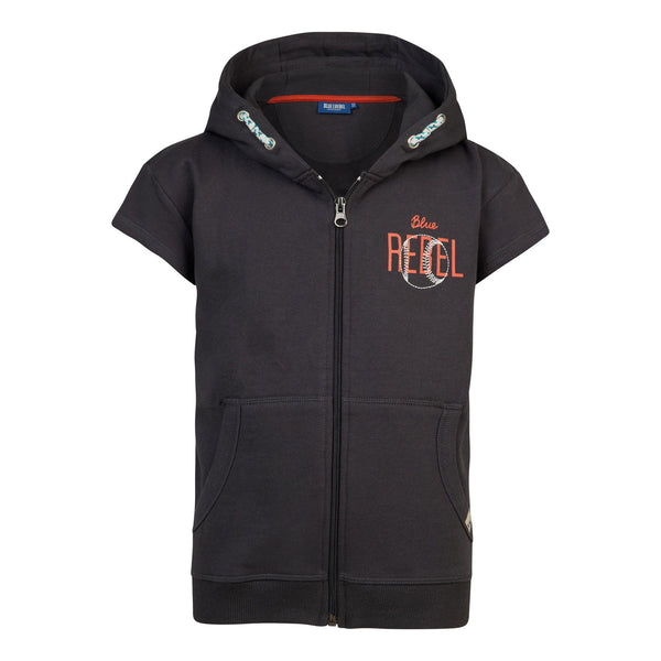 Blue Rebel Boys Short Slv Hood Vest Ellard - Bubbles & Bo