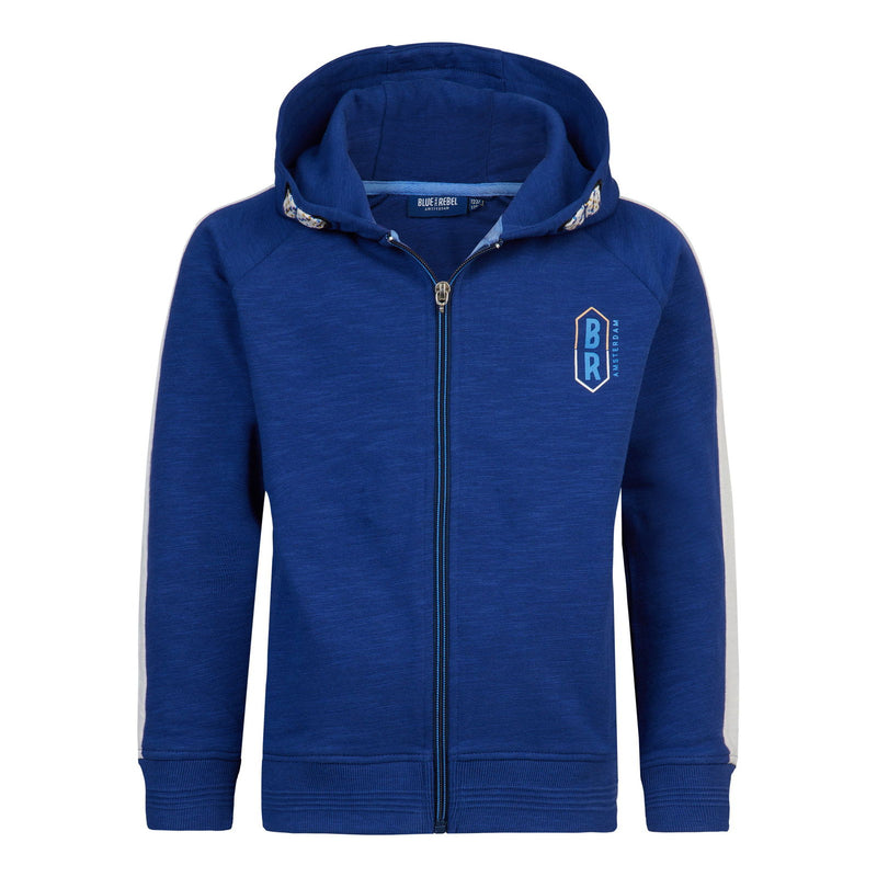 Blue Rebel Boys Sweat Cardigan Hood Eric - Bubbles & Bo