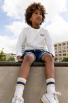 Blue Rebel Boys Sweat Crewneck Backprint Enzo - Bubbles & Bo