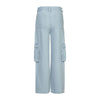 Blue Rebel Girls Denim Pants Cargo Wide leg Izzie - Bubbles & Bo