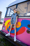 Blue Rebel Girls Denim Waistcoat Isabel - Bubbles & Bo