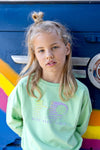 Blue Rebel Girls Sweat Pleats Logo Ilse - Bubbles & Bo