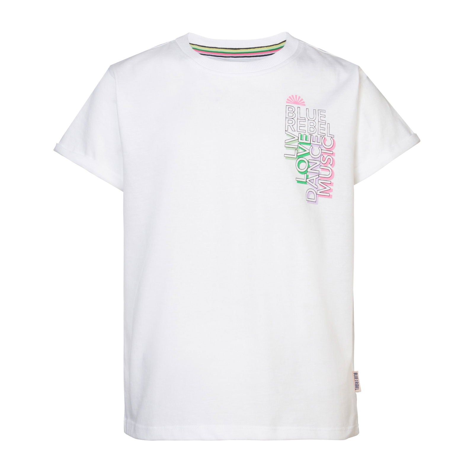 Blue Rebel Girls Tee Back Print Ime
