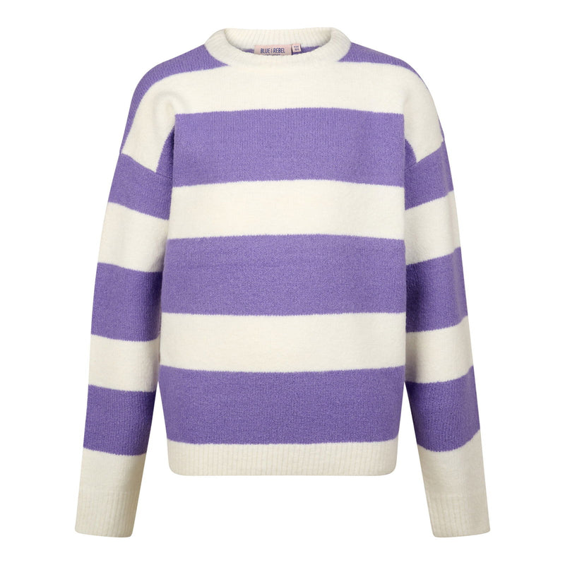 Blue Rebel Knitted Sweater Striped Lorena - Bubbles & Bo