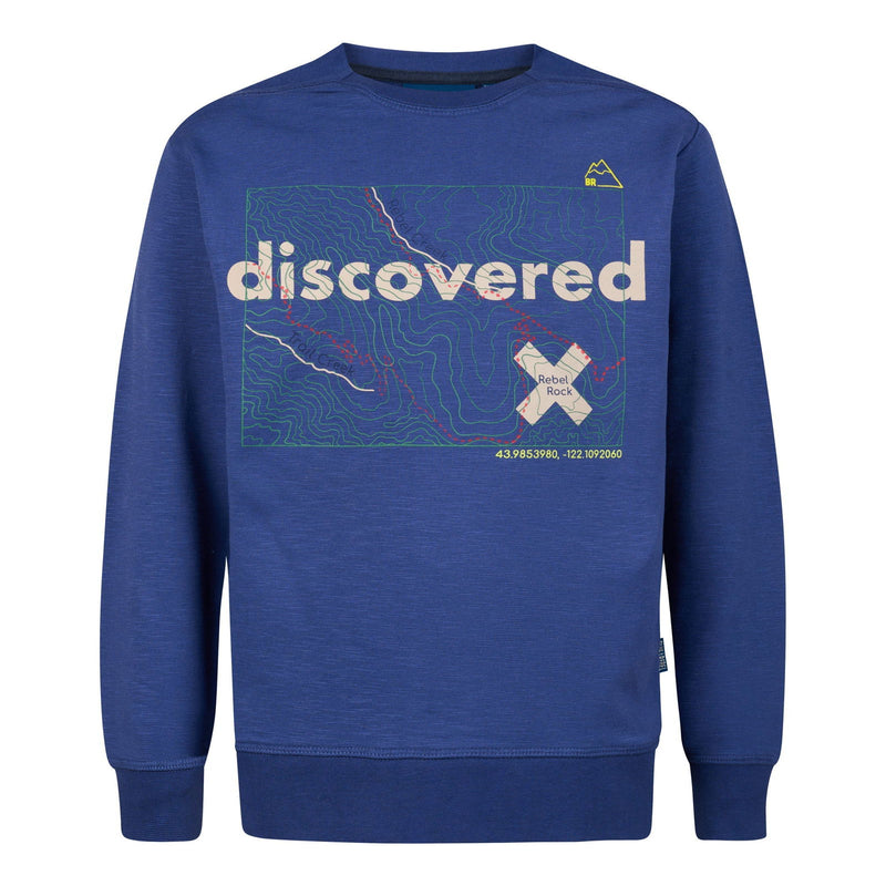 Blue Rebel Sweater Panel Print Kiefer - Bubbles & Bo