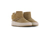 Shoesme cognac chunky lammy bootie