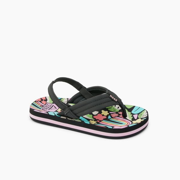 Meisjes LITTLE AHI TROPICAL RAINBOW van Reef in de kleur Multicolour Black in maat 29.
