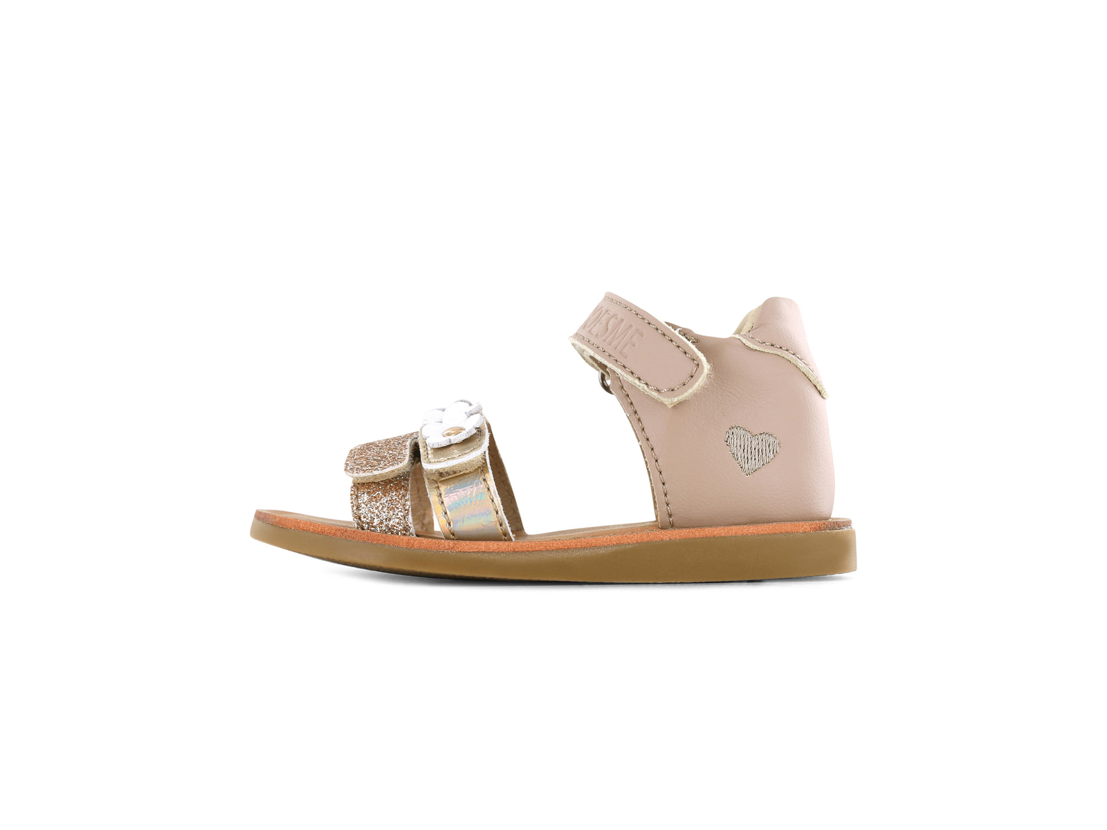 Shoesme Beige Sandaal met bloemetjes