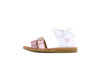 Shoesme Witte Sandaal met bloemetjes