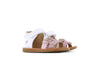 Shoesme Witte Sandaal met bloemetjes