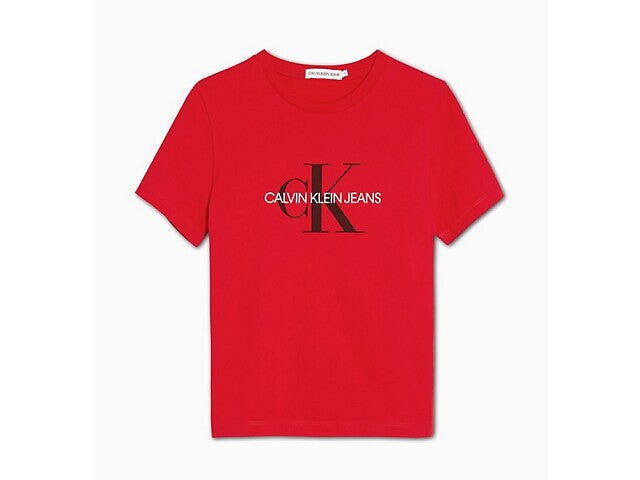 Calvin klein shirt rood hot sale