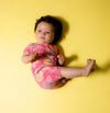 Charlie Choe Baby jumpsuit short sleeve pink - Bubbles & Bo