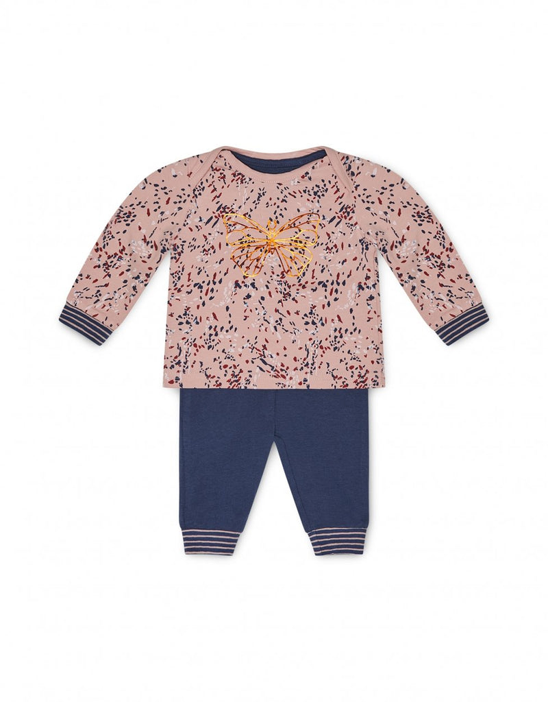 Charlie Choe Girls Baby lounge set ls - Bubbles & Bo