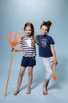 Charlie Choe Girls short set with knot front shirt - Bubbles & Bo