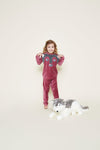Charlie Choe Girls velours set - Bubbles & Bo
