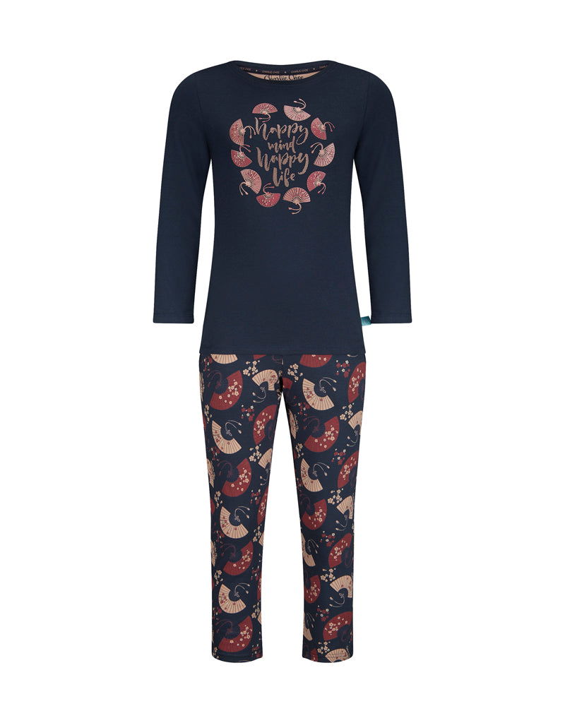 Charlie Choe girls homewear set Happy Mind Happy Life
