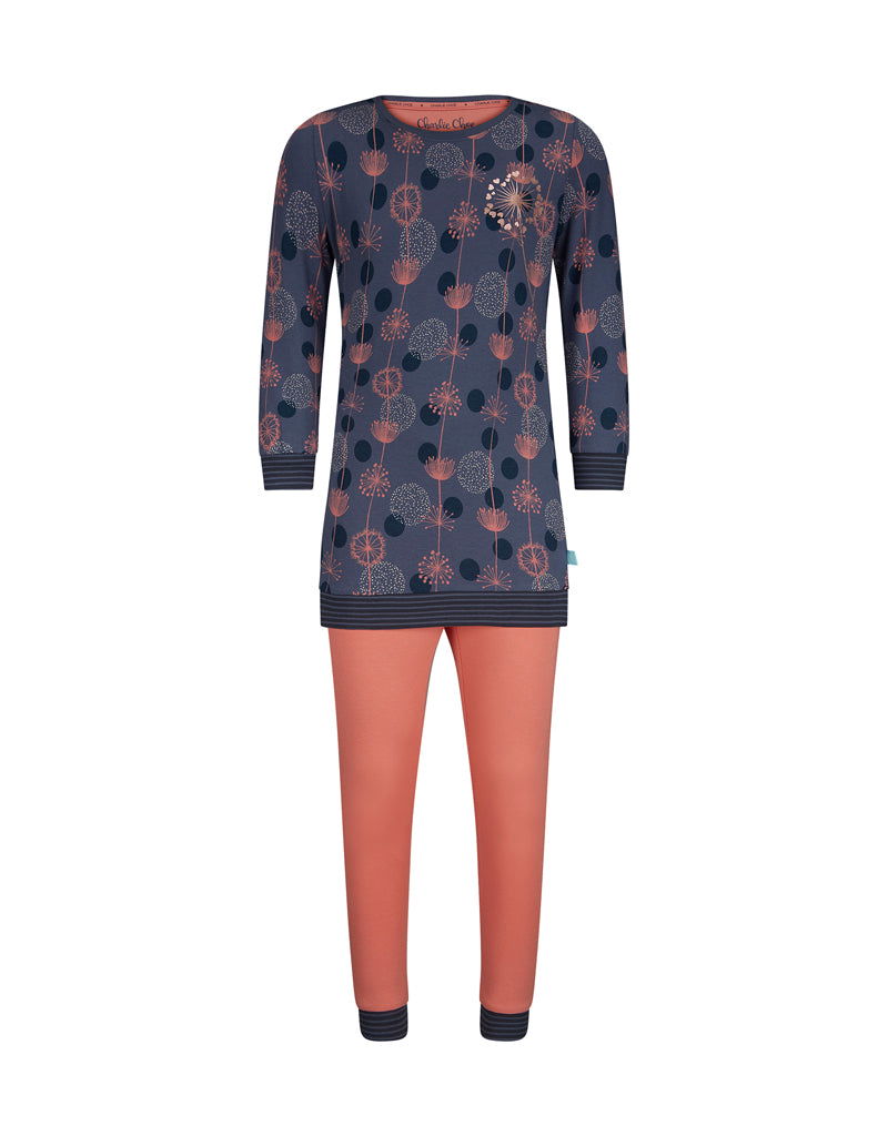 Charlie Choe girls long pullover set pink