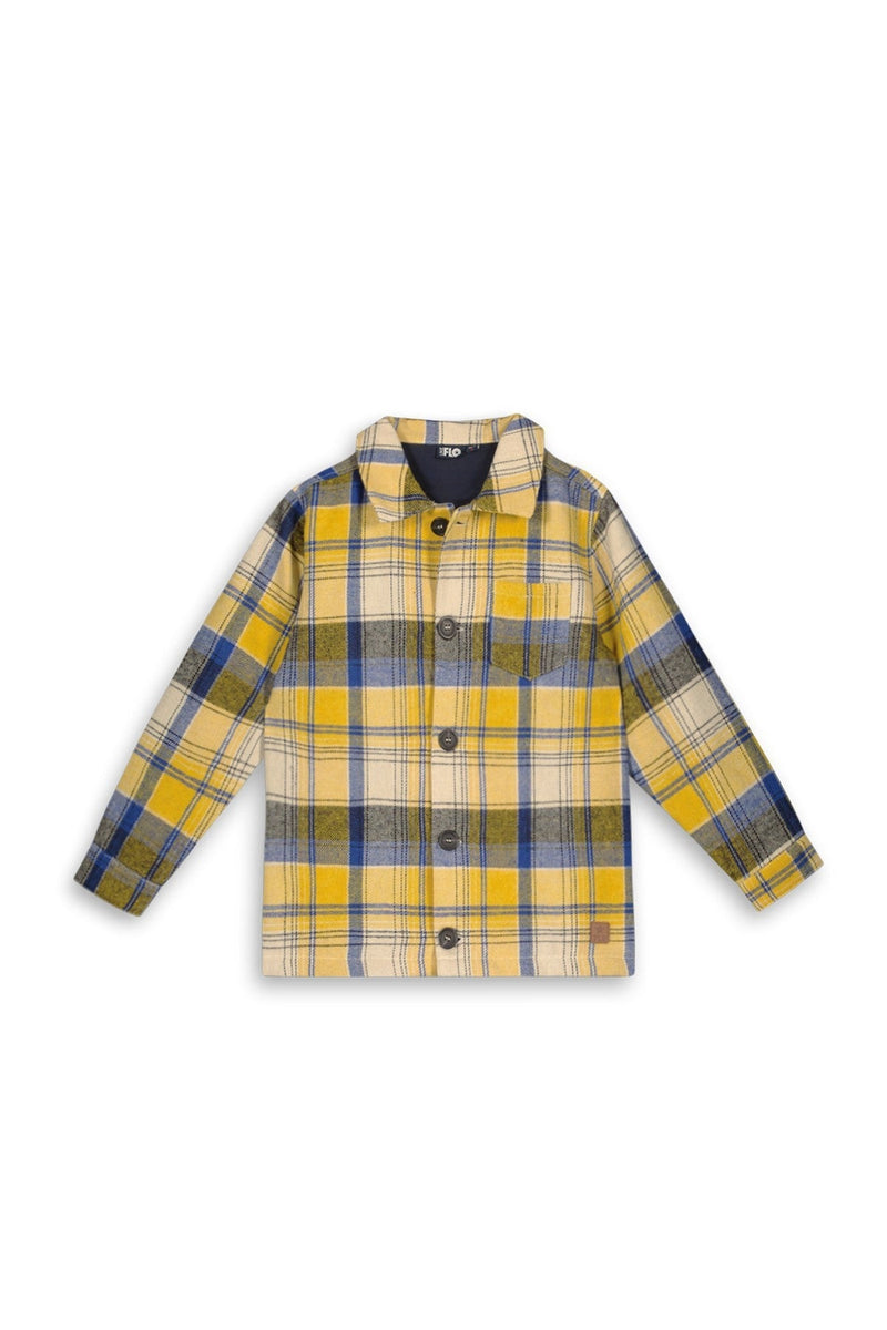 Charlie Ray Wool Check Overshirt Nade - Bubbles & Bo