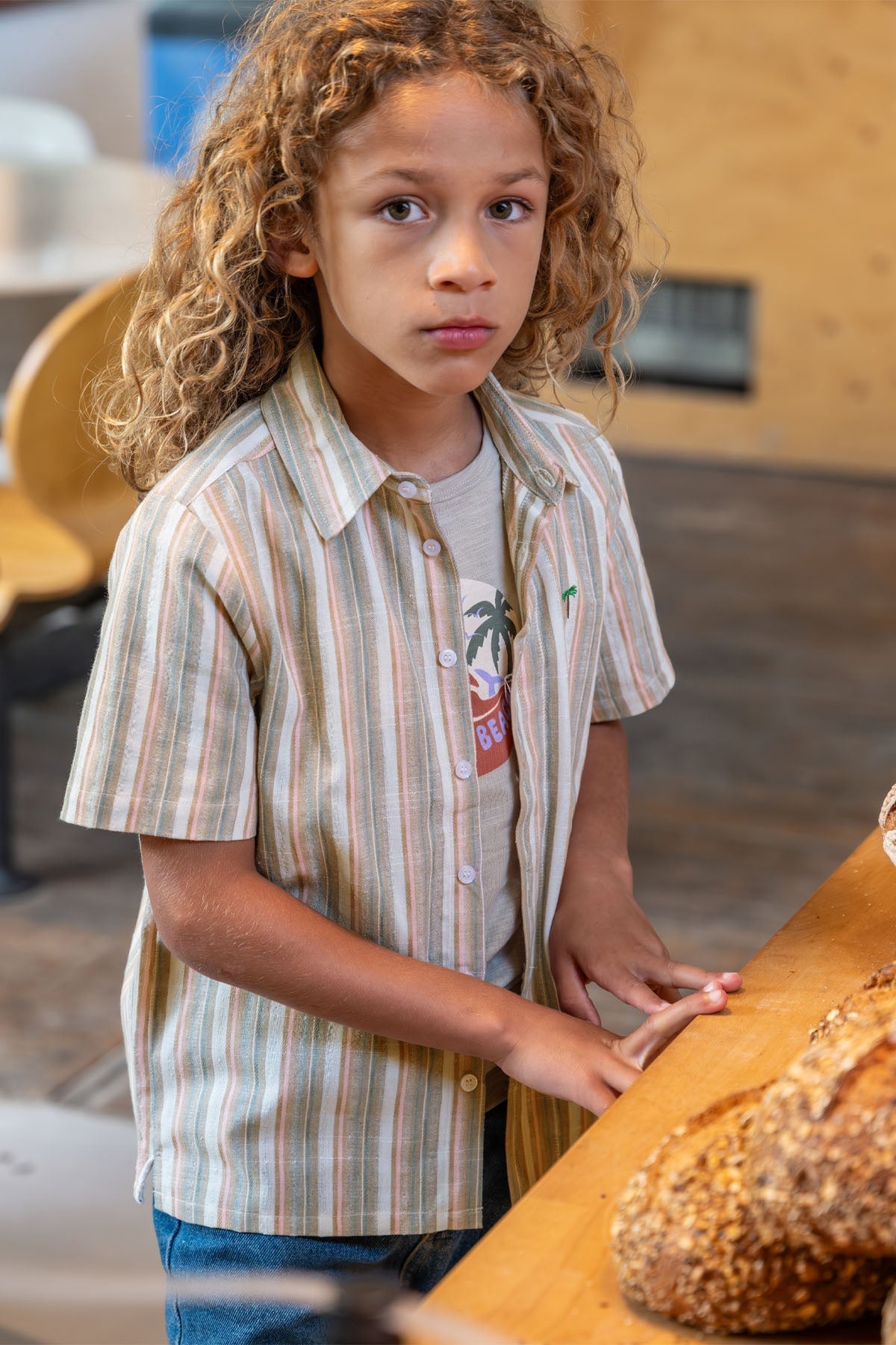 Charlie Ray Woven Ss Shirt - Bubbles & Bo