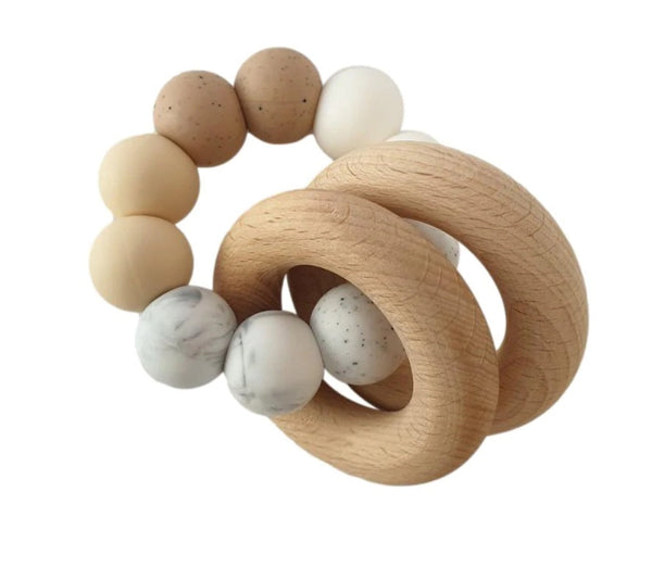 Chewies Basic Rattle - Ombre Naturel - Bubbles & Bo