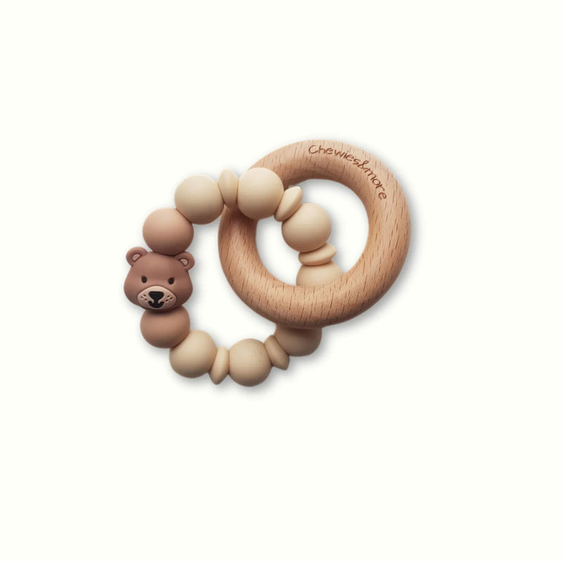 Chewies Mini Rattle Bear - Navaho - Bubbles & Bo