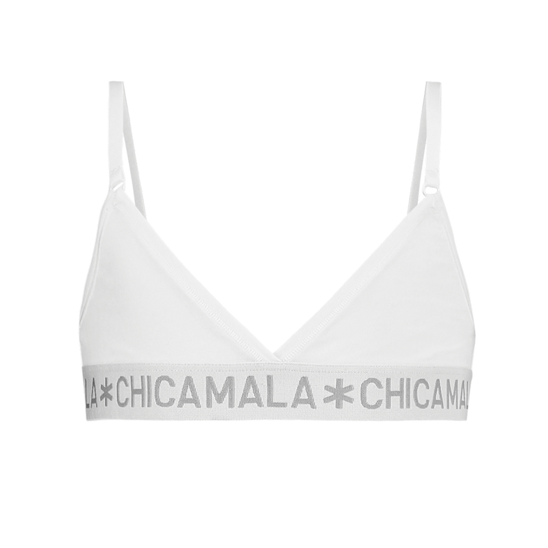 Chicamala Triangel top White Ondergoed - Bubbles & Bo