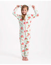 Claesen's Girls Onesie Velvet suit Flower - Bubbles & Bo