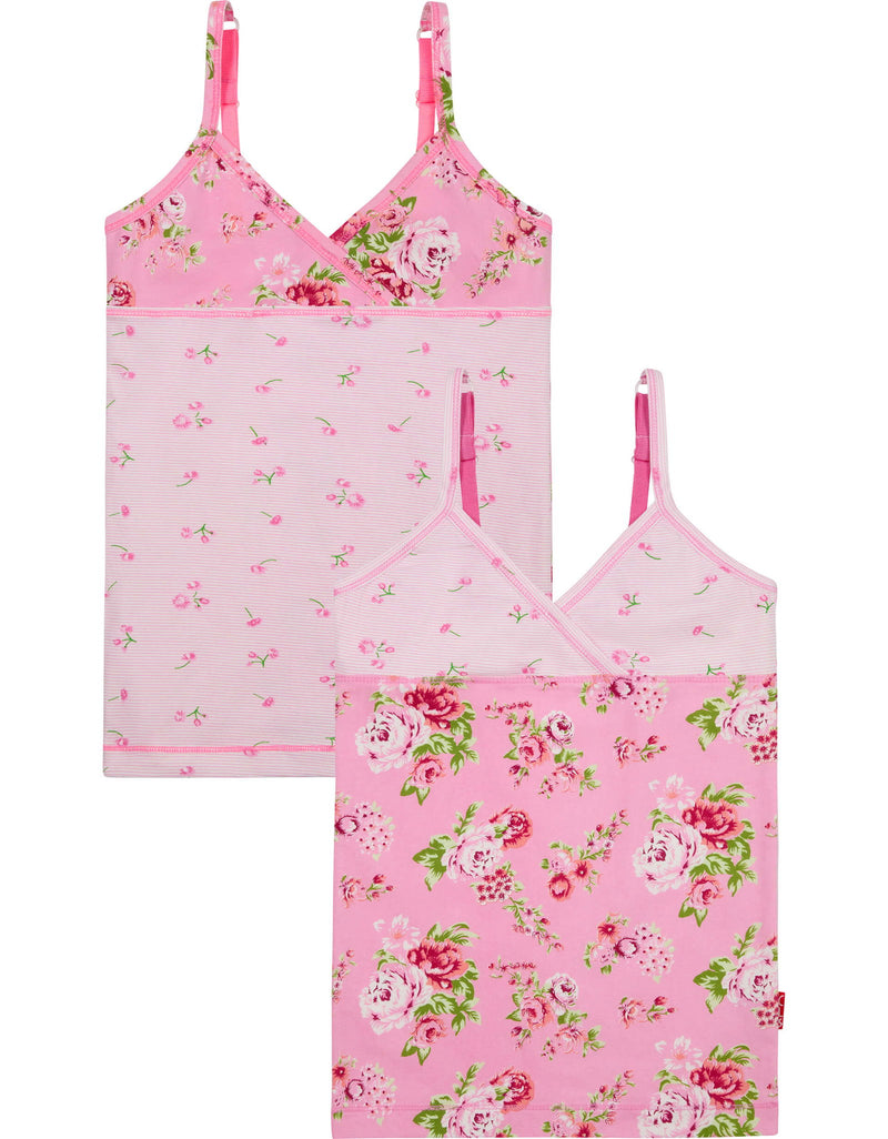 Claesen's Girls Singlet 2-pack Roses - Bubbles & Bo
