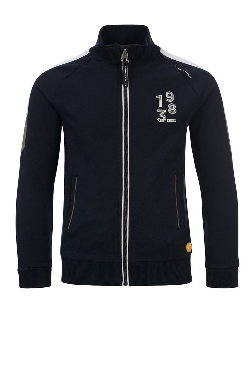 Common Heroes NOLAN sporty sweat cardigan - Bubbles & Bo