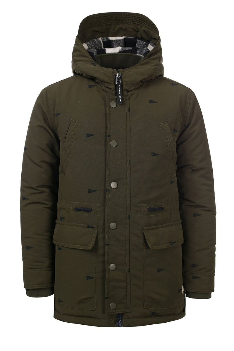 Common Heroes Parka jacket with print - Bubbles & Bo