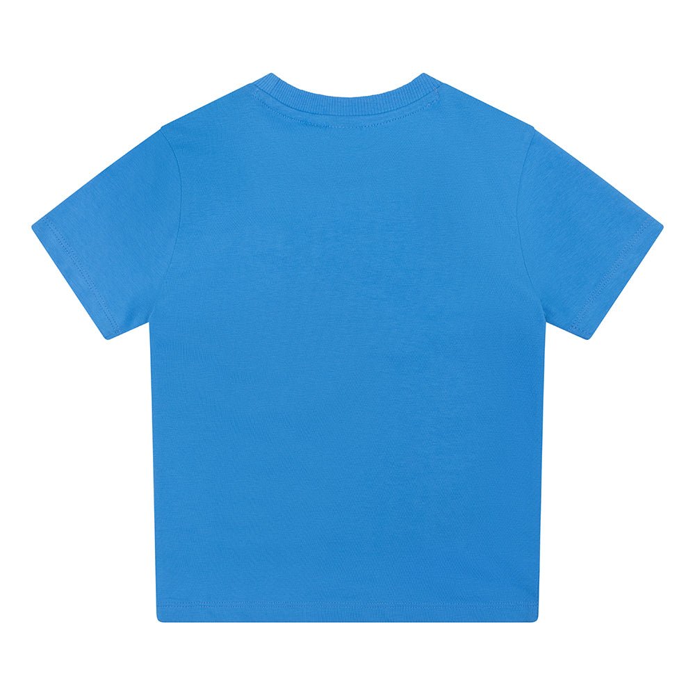 Jongens T-Shirt Pocket van Daily7 in de kleur Soft Blue in maat 128.