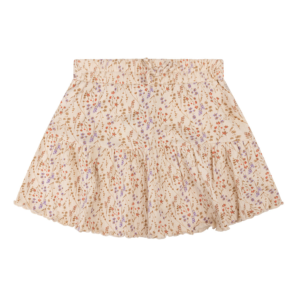 Meisjes Organic Skirt Structure Mille Fleur van Daily7 in de kleur Sandshell in maat 128.