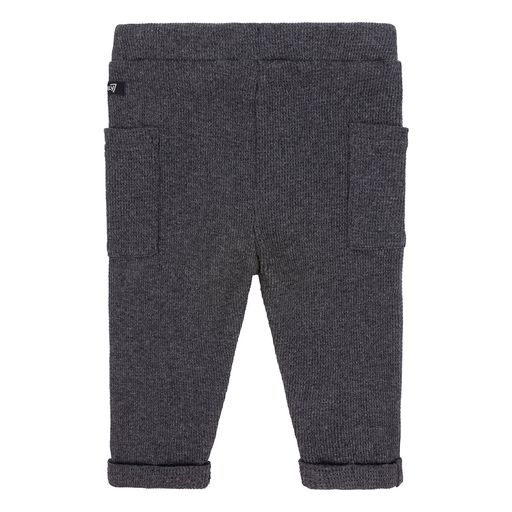 Jongens Jogpants Sidepockets van Daily7 Newborn in de kleur Antracites Grey in maat 68.