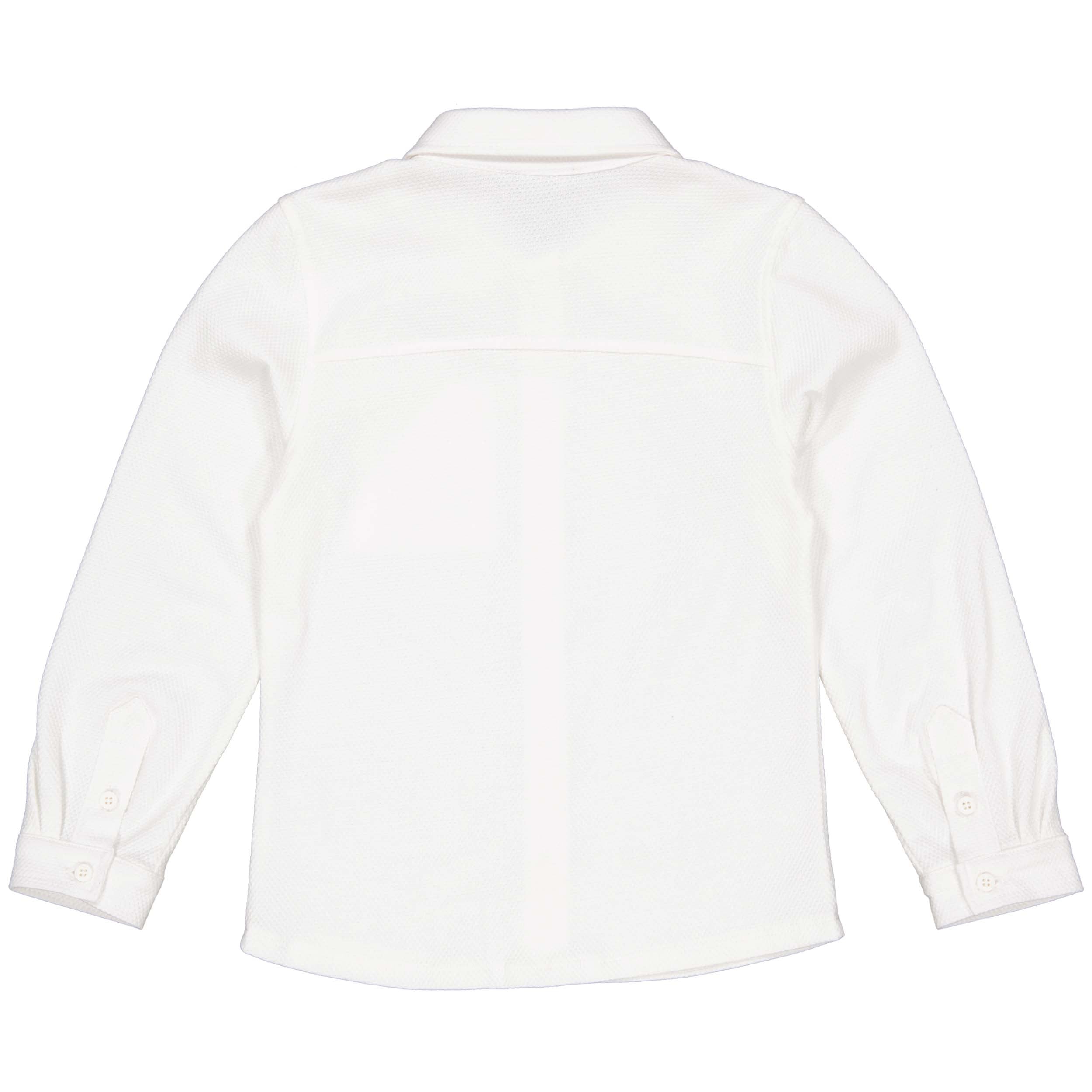 Jongens Blouse DAMINQW244 van Quapi in de kleur White in maat 134-140.