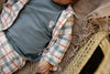 Unisexs Longsleeve DAMIR van Quapi Newborn in de kleur Teal in maat 68.