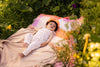 Meisjes Jumpsuit DANIEK van Quapi Newborn in de kleur AOP Peach Dot in maat 68.