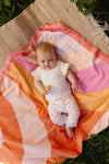 Meisjes Shortsleeve DEMY van Quapi Newborn in de kleur Off White in maat 68.