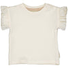 Meisjes Shortsleeve DEMY van Quapi Newborn in de kleur Off White in maat 68.