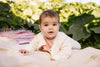 Meisjes Cardigan DIANA van Quapi Newborn in de kleur Off White in maat 68.