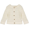 Meisjes Cardigan DIANA van Quapi Newborn in de kleur Off White in maat 68.