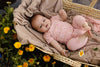 Meisjes Pants DILLE van Quapi Newborn in de kleur Peach in maat 68.