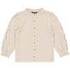 Meisjes Blouse DJENNAQW244 van Quapi in de kleur Cream in maat 134-140.