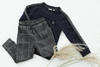 Daily7 Crewneck Check Sleeve - Bubbles & Bo