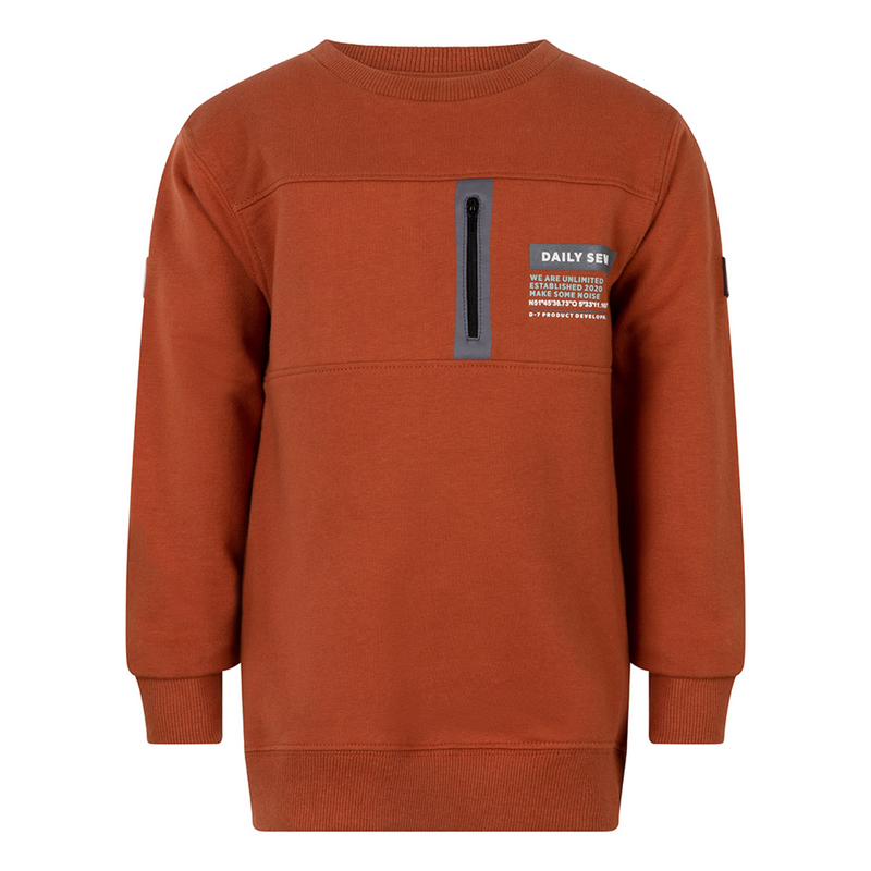 Daily7 Crewneck Zip - Bubbles & Bo