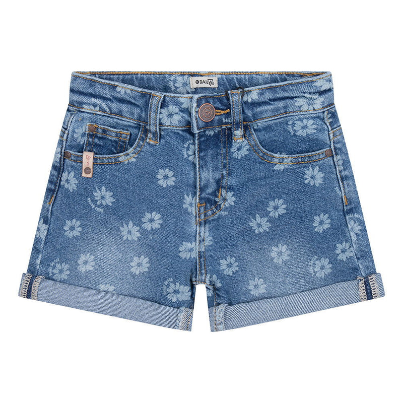 Daily7 Denim Short Printed Wide Fit - Bubbles & Bo
